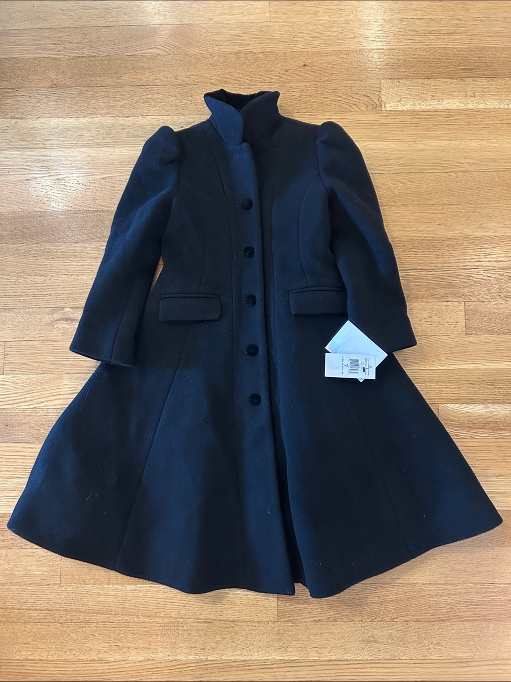 Polo Ralph Lauren Princess Coat, Wool Blend, Black, Size 5, New with Tags
